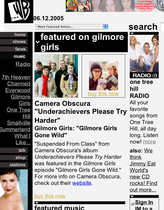 Imagen destacada de noticia: Camera Obscura en "Las Chicas Gilmore"